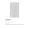 Modern Forms 6-Speed Bluetooth Ceiling Fan Wall Control with Single Pole Wallplate in White F-WCBT - alternate 2